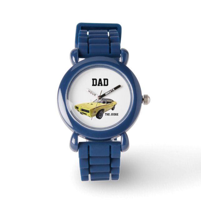 Montre jaune Pontiac GTO papa - le Juge Watch (Recto)