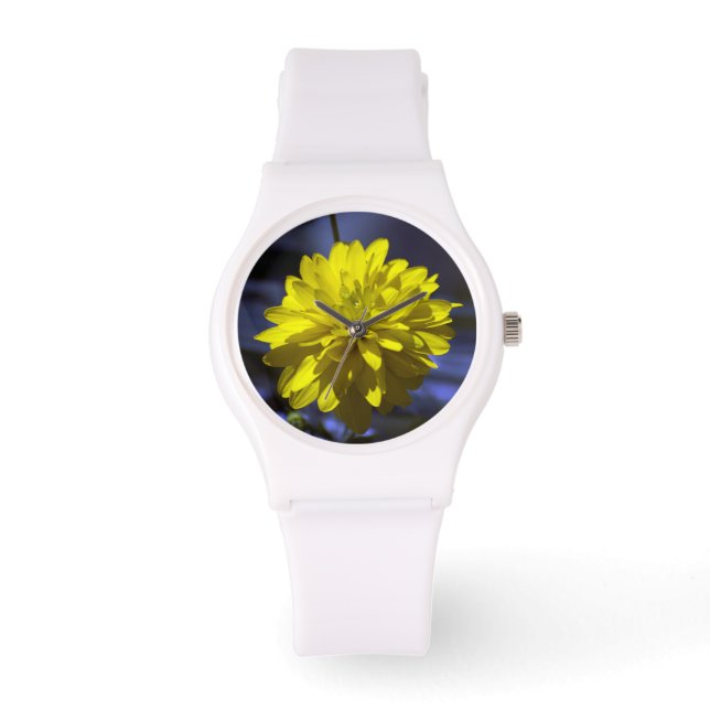 Montre Jaune sur bleu (Recto)