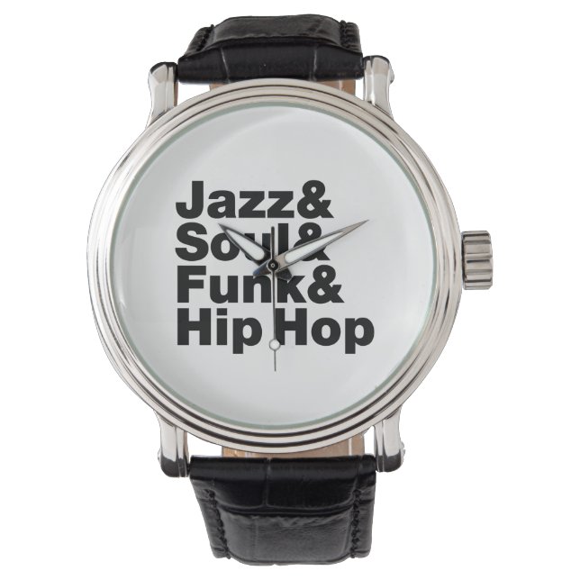 Montre Jazz & Soul & Funk & Hip hop (devant)