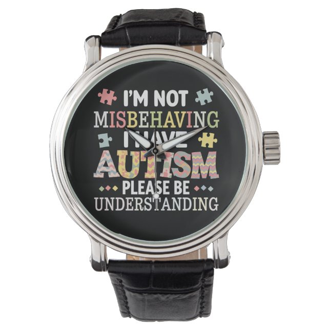 Montre Je ne me comporte pas mal, j'ai une conscience de  (devant)