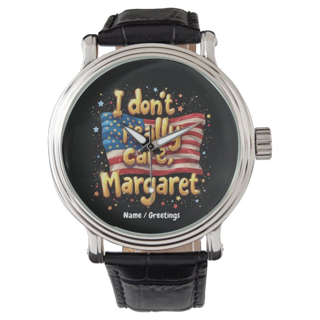 Montre Je ne m'en soucie pas vraiment, Margaret Funny et  (devant)