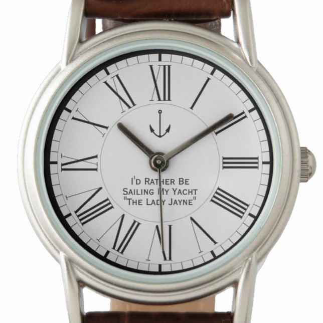 Montre Je préfère naviguer sur mon yacht (Créateur téléchargé)