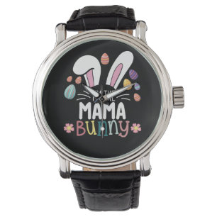 Montre Je suis La maman Bunny Famille de Pâques Matching