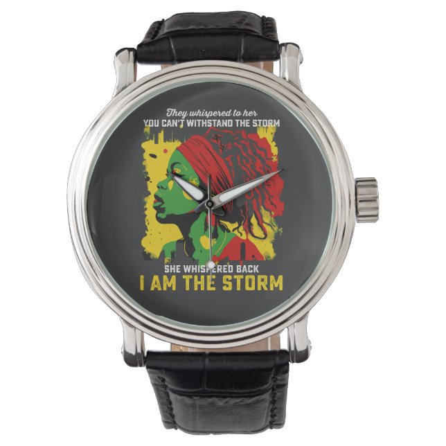 Montre Je Suis La Tempête Juneteenth Ils Lui Ont Chuchoté (devant)