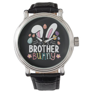 Montre Je suis le frère Bunny Famille de Pâques jumelé