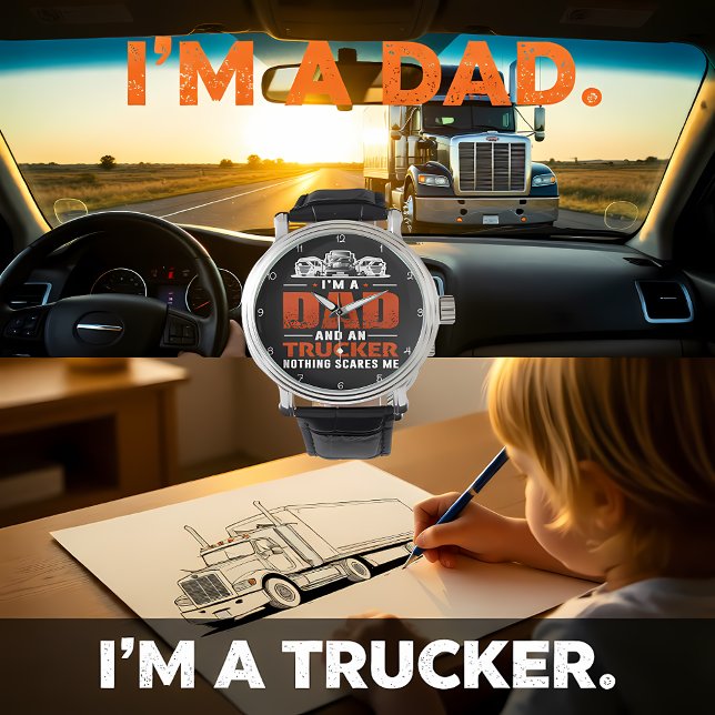 Montre Je Suis Papa Et Routier (Créateur téléchargé)