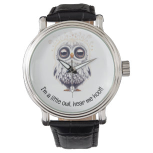 Montre "Je suis un petit hibou, entends-moi hoot !" - Reg