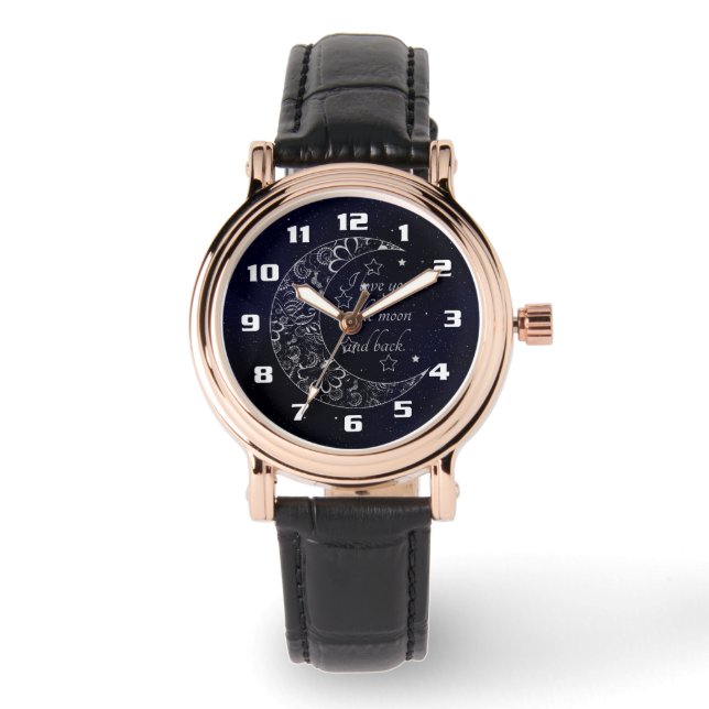 Montre Je t'aime jusqu'à la lune et retour (Recto)