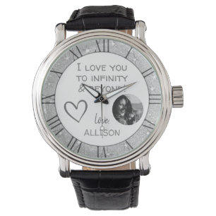 Montre Je vous aime Message Modèle photo personnalisé Sil