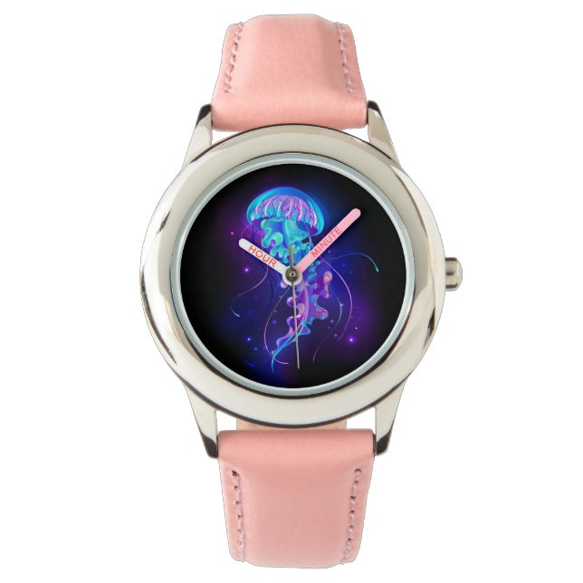 Montre Jellyfish éclatante couleur (devant)