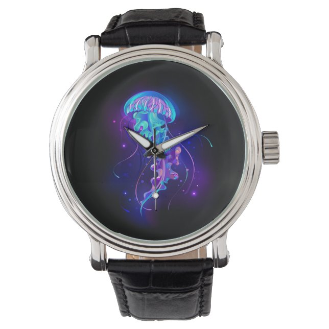 Montre Jellyfish éclatante couleur (devant)