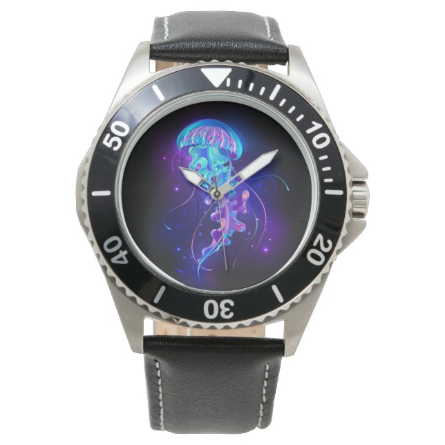 Montre Jellyfish éclatante couleur (devant)