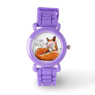 Montre "J'en suis assez" renard auto-soignant
