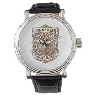 Montre  Jésus Art Nouveau Affiche Sacrée Jésus Art Nouvea