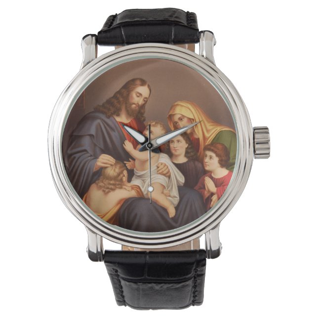 Montre Jésus-Christ avec les Enfants Premium Beaux-Arts (devant)