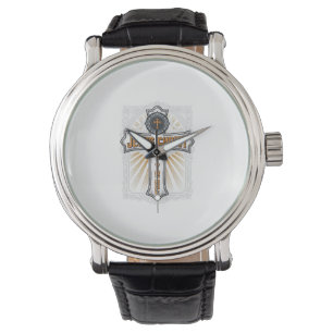 Montre Jésus-Christ Mon Espoir Vivant Croix Vintage