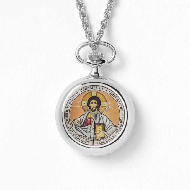 Montre Jésus-Christ Pantocrator Art iconographique byzant (Recto)