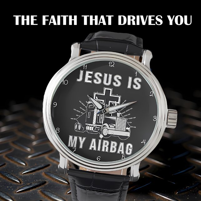 Montre Jesus is My Airbag (Créateur téléchargé)