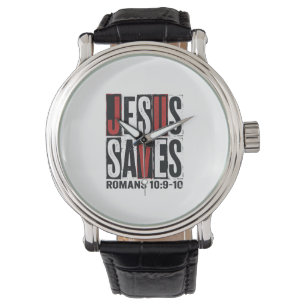 Montre Jésus Sauve Romains 10_9 Chemise Vintage Chrétienn