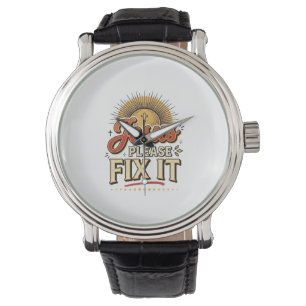 Montre Jésus S'il Vous Plaît Réparez-Le Typographie Chrét