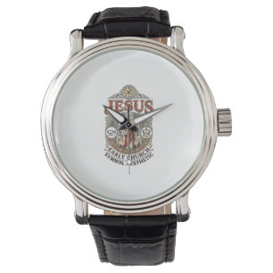 Montre Jésus Symbole de l'Église primitive Esthétique Jés