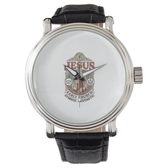 Montre Jésus Symbole de l'Église primitive Esthétique Jés (devant)