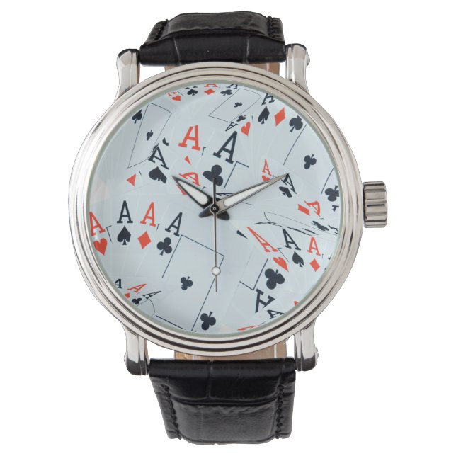 Montre "Jeu de destinée : As superposés dans un mélange d (devant)