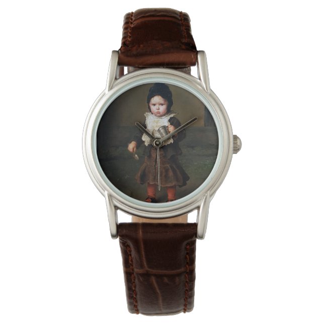 Montre Jeune fille avec une coupe vide (Ludwig Knaus) (devant)
