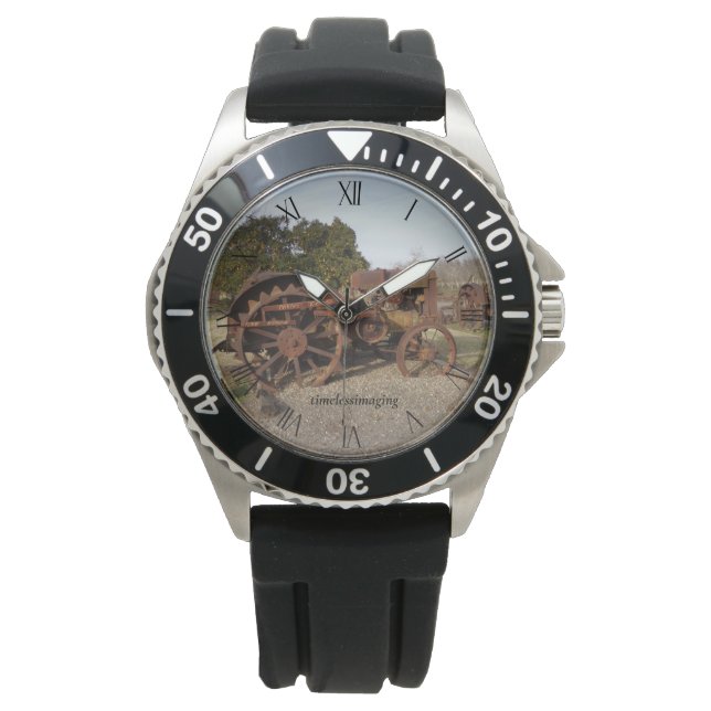 Montre Jewelry, Men's Watches, Style rubber watchband.  (devant)