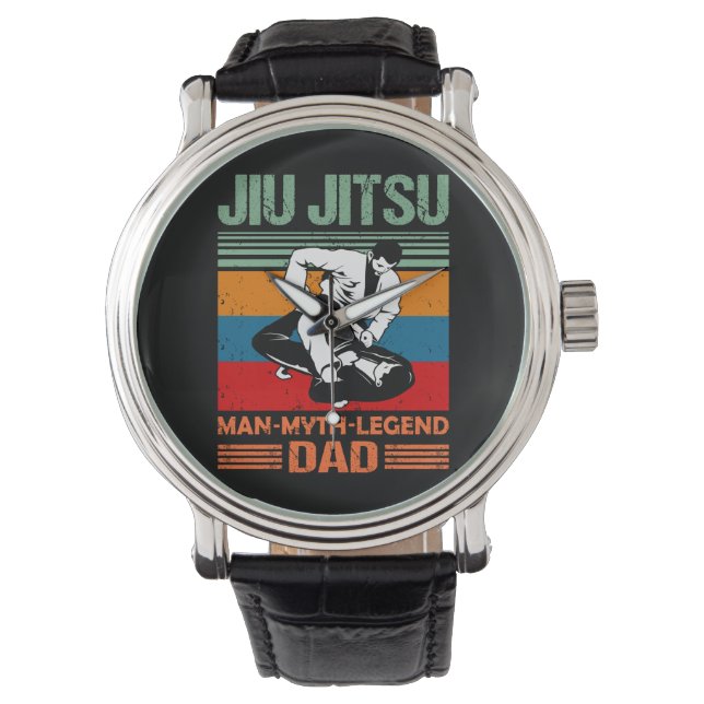 Montre Jiu Jitsu Papa Man Legend martial (devant)