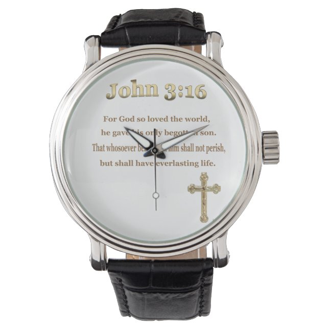 Montre John 3:16 cadeaux (devant)