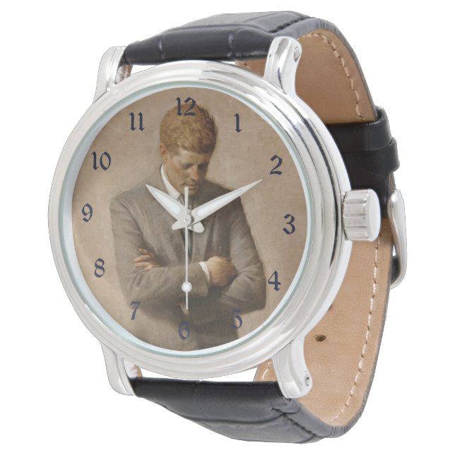 Montre John Kennedy Portrait de la Maison-Blanche préside (Incliné)
