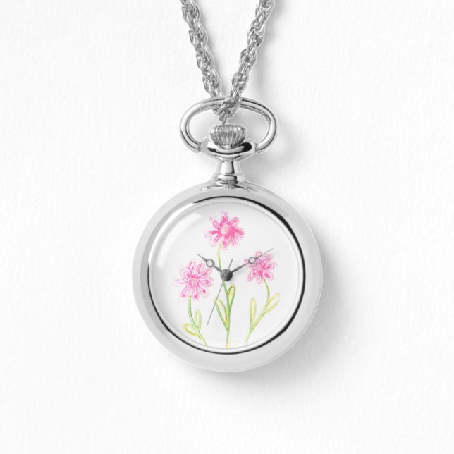 Montre Joli Art Floral Rose (Recto)