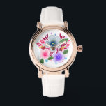 Montre Joli Bouquet Floral Aquarelle<br><div class="desc">Joli art floral aquarelle.</div>