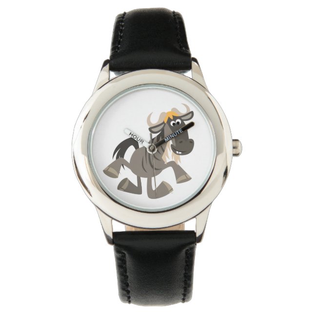 Montre Joli Cartoon Tap Dancing Wildebeest Watch (devant)