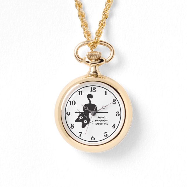 Montre Joli Chat, Vilain Chat, Agent Meowssion Impossible (Recto)