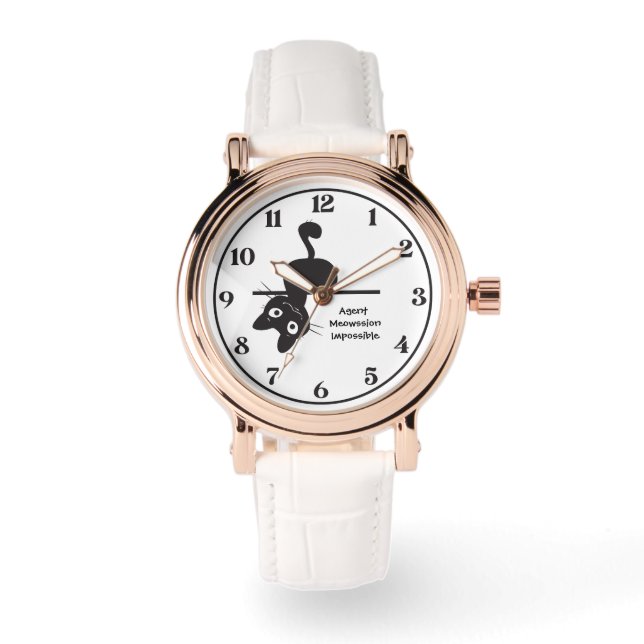 Montre Joli Chat, Vilain Chat, Agent Meowssion Impossible (Recto)