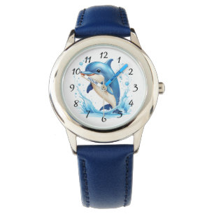 Montre Joli dauphin illustré