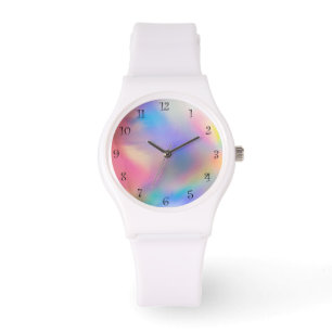 Montre Joli dégradé moderne aquarelle Rainbow backgrou