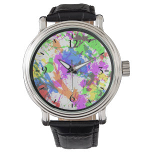 Montre Joli design coloré de peinture éclatante
