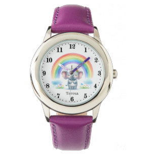 Montre Joli éléphant ajouter nom filles