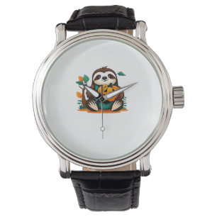 Montre Joli fentes avec Citrouille Halloween Dessin Vecto