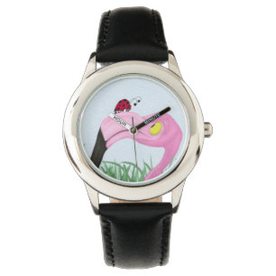 Montre Joli Flamant rose rose