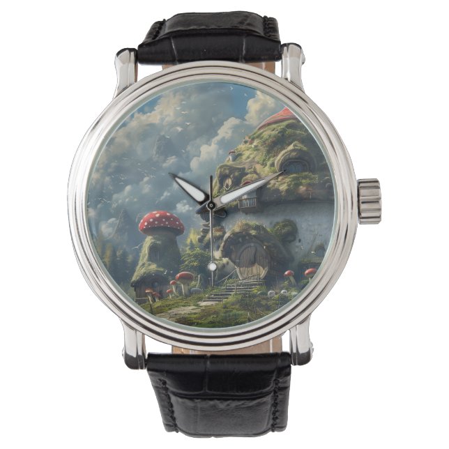 Montre Joli gnome, maison champignon (devant)