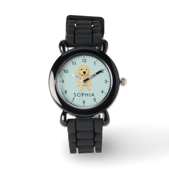 Montre Joli Golden Retriever Chien Kids (Recto)
