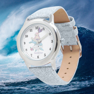 Montre joli imaginaire de sirène de plage nom supplémen