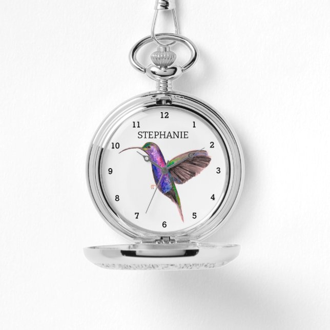 Montre Joli oiseau Fleur Colibri Nature (Recto)
