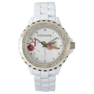 Montre Joli oiseau Fleur Colibri Nature
