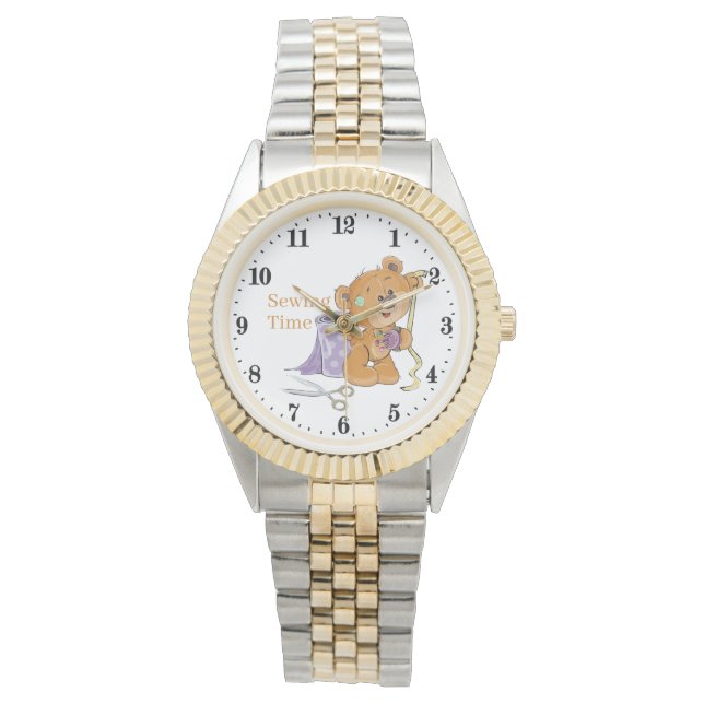 Montre Joli ours à coudre (devant)