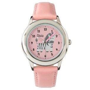 Montre Joli petit zèbre personnalisé pour enfants